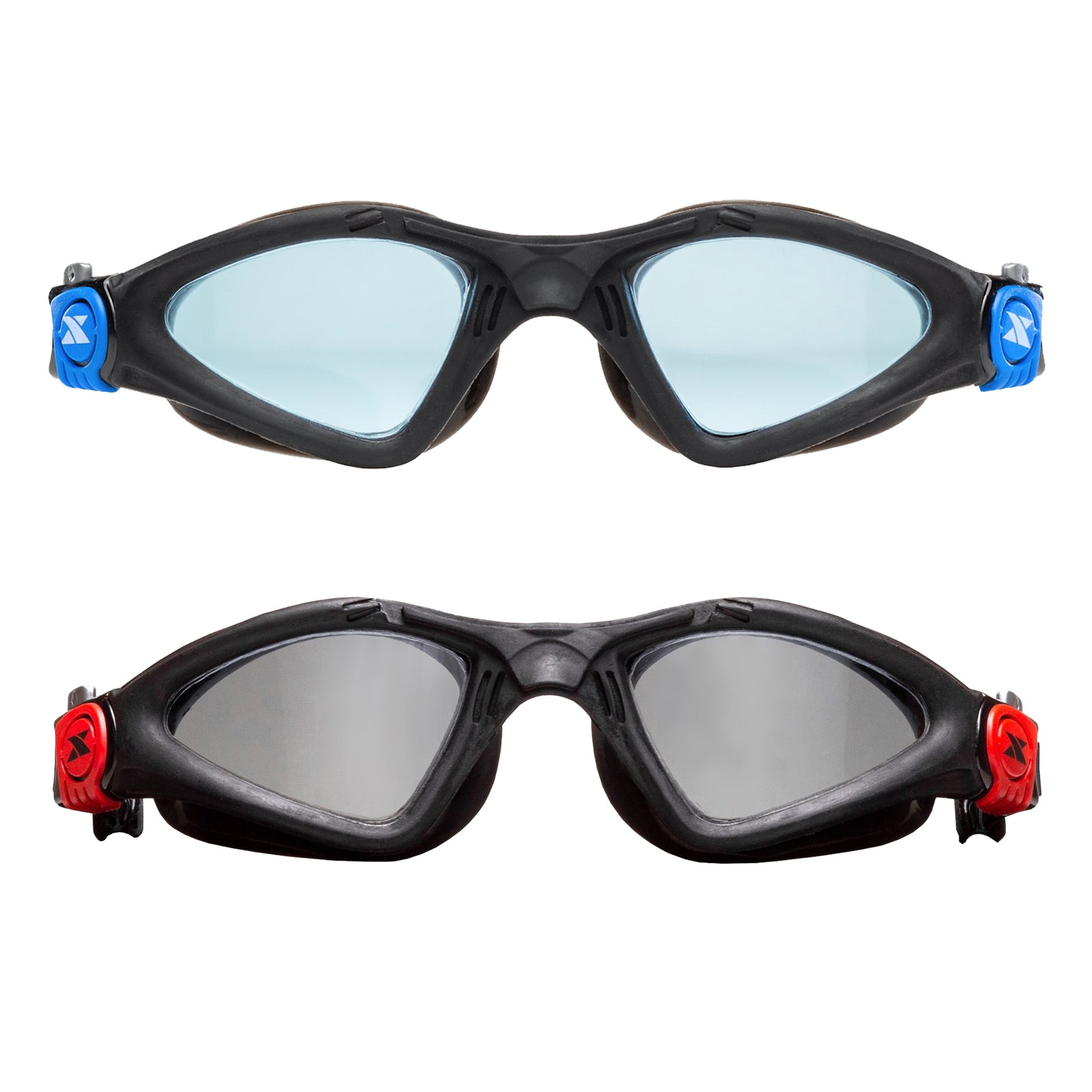 2-Pack Velocity Goggles (Smoke + Blue)