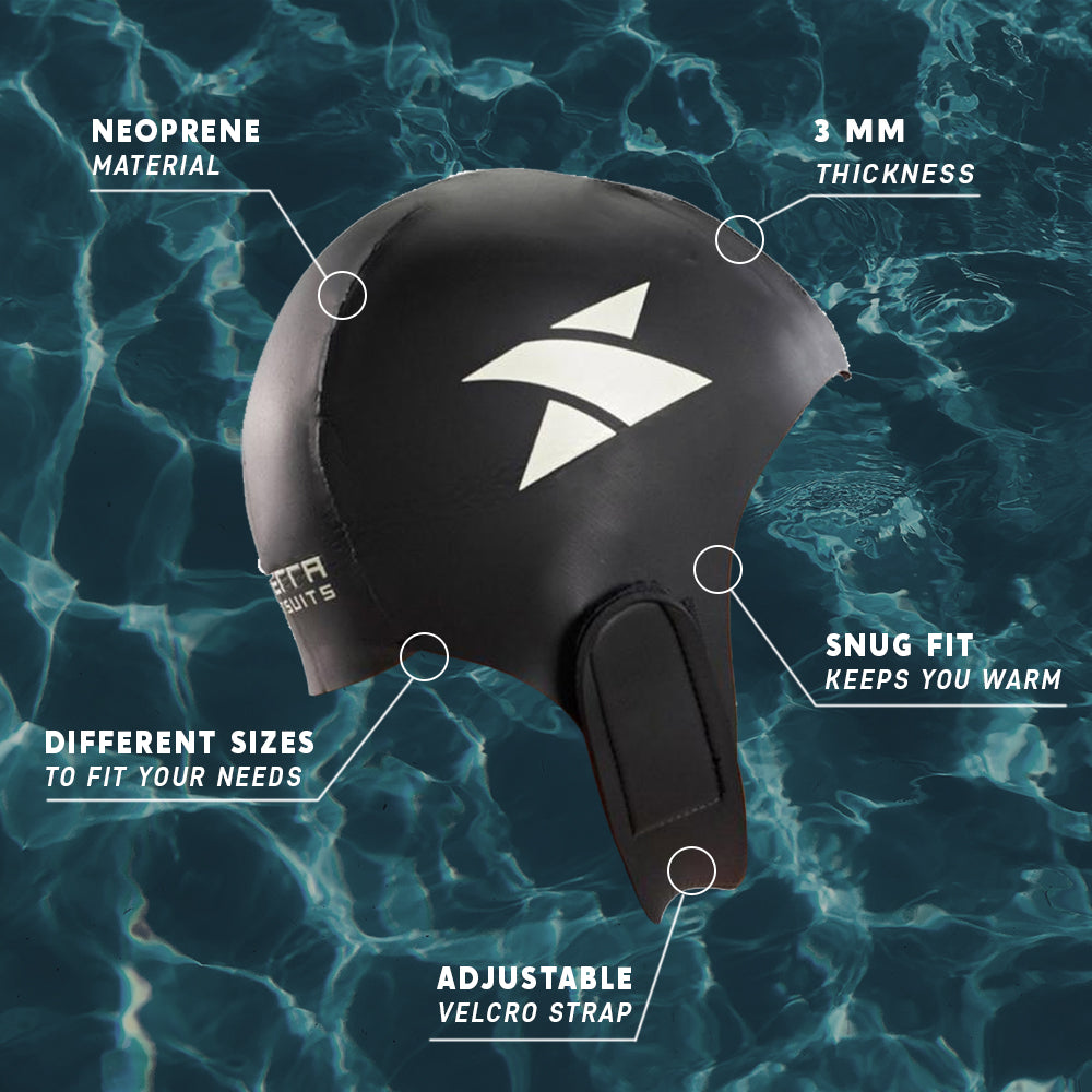 Unisex's Swimming Cap, Head Warm And Sun Protection Neoprene Nylon
